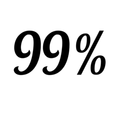 [LINEスタンプ] 数字スタンプ パーセント