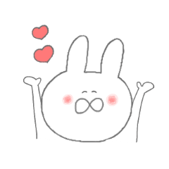 [LINEスタンプ] しろいゆるいうさぎ2