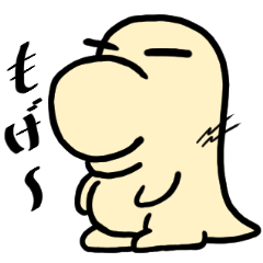 [LINEスタンプ] なんだかとってもくびもげら1