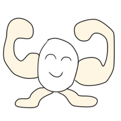 [LINEスタンプ] タンパク卵