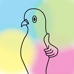 [LINEスタンプ] アオバトくん 