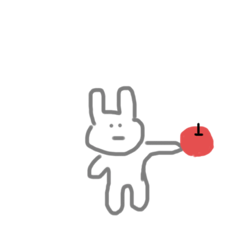 [LINEスタンプ] うさぎだけどなに