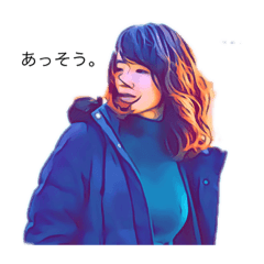 [LINEスタンプ] 辛辣お姉さん(実写)