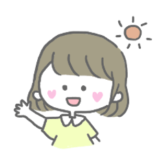 [LINEスタンプ] どこにでもいる女の子
