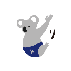 [LINEスタンプ] koala by Nagi Aosumi 