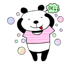 [LINEスタンプ] ゆる〜いパンダの日常英単語