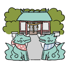 [LINEスタンプ] こまいぬのあーくん・うーちゃん