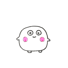 [LINEスタンプ] 白くて丸い生き物