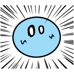 [LINEスタンプ] スライムみたいな奴のスタンプ