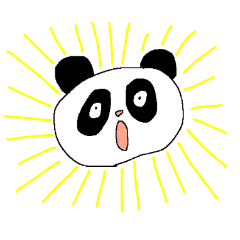 [LINEスタンプ] パンダよ、この世界を救いたまえ