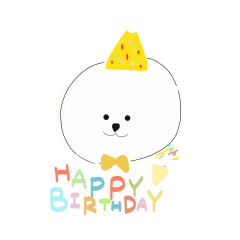 [LINEスタンプ] ビションフリーゼのわたあめ
