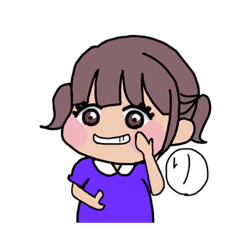 [LINEスタンプ] なんか癒される女の子