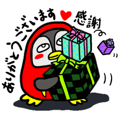 [LINEスタンプ] ペンだるまのギンちゃんの礼儀正しい会話 