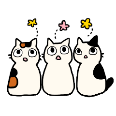 [LINEスタンプ] さんねこ日記