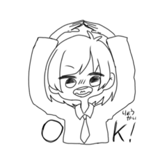 [LINEスタンプ] ゆるゆる女の子たち