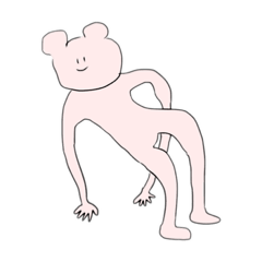 [LINEスタンプ] 変なクマによるポージング2