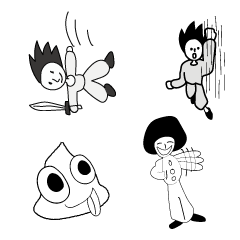 [LINEスタンプ] 下手くそヒーロー