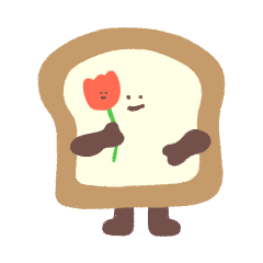 [LINEスタンプ] 自由な食パン