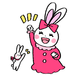 [LINEスタンプ] 使いやすいかわいいウサギのスタンプ