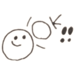 [LINEスタンプ] モノクロちゃんと一緒