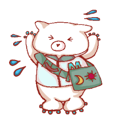 [LINEスタンプ] まのクマくんのリアクションスタンプ