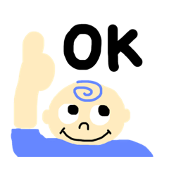 [LINEスタンプ] ぼくは青が好き