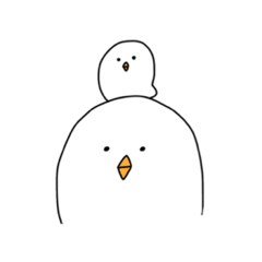 [LINEスタンプ] きっと鳥だとおもう