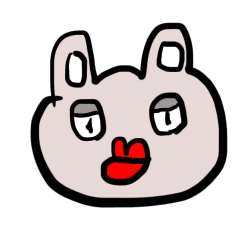 [LINEスタンプ] ガチンコうさぎ