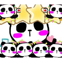[LINEスタンプ] パンダのお言葉♡