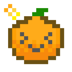 [LINEスタンプ] ピクセルみかん