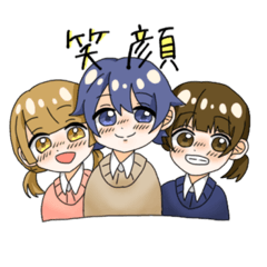 [LINEスタンプ] ほんわか日常3人組スタンプ