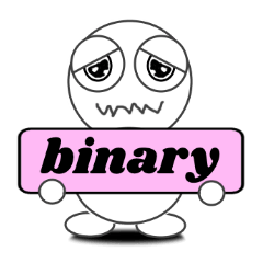 [LINEスタンプ] バイナリースタンプ