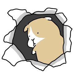 [LINEスタンプ] 便利！モルモットのような生物のスタンプ