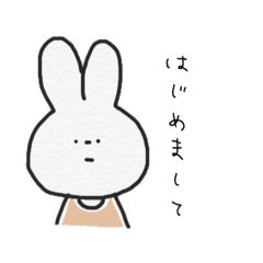 [LINEスタンプ] うさぎの木曜日