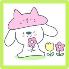 [LINEスタンプ] ねこかぶりわんこ♡♡