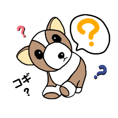 [LINEスタンプ] コーギーの子犬、プルコーギーちゃん