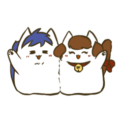 [LINEスタンプ] かれかの猫＆飼い主 その2