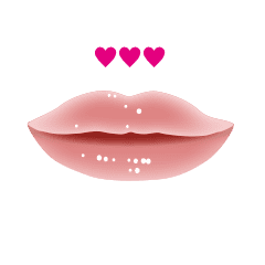 [LINEスタンプ] 色っぽい唇があなたを誘う