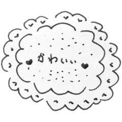 [LINEスタンプ] モノトーンでも可愛くしたい…！