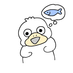 [LINEスタンプ] 鳥の魚釣り編