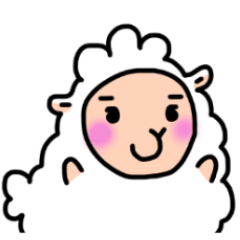 [LINEスタンプ] モフモフしすぎてるひつじちゃん