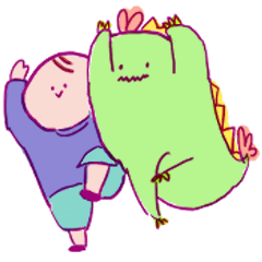 [LINEスタンプ] まるすけとえびすけ