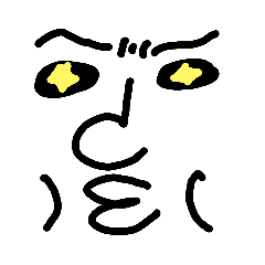 [LINEスタンプ] 顔面パーツ シュールなやつら
