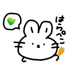 [LINEスタンプ] ゆるかわ手書きうさちゃん