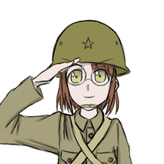 [LINEスタンプ] 二等兵ちゃん