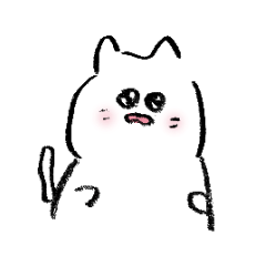 [LINEスタンプ] ふわふわのネコ