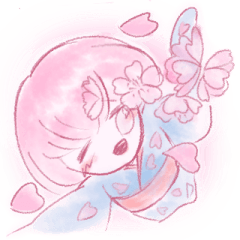 [LINEスタンプ] 敬語の桜さん