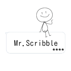 [LINEスタンプ] Mr.Scribbleの画像（メイン）