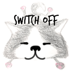 [LINEスタンプ] 秋田犬、スイッチョフ