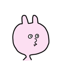 [LINEスタンプ] スンとしたうさぎさん